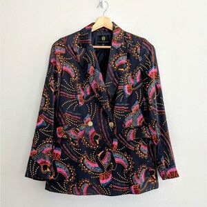 NWT House of Harlow 1960 Toucan Double Breasted Blazer Size Small
